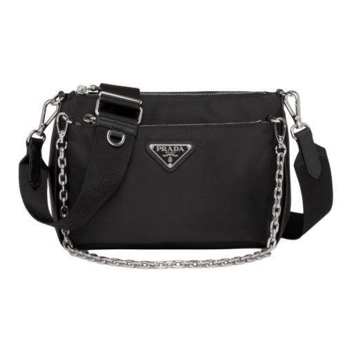 프라다 리나일론 숄더백 블랙 1BH168-R064-F0002-V-OOT #22*5.5*15.5cm