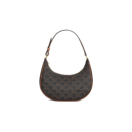 셀린느 트리옹프 캔버스 & 카프스킨 아바백 탄 193952BZJ-04LU #23*7*14cm