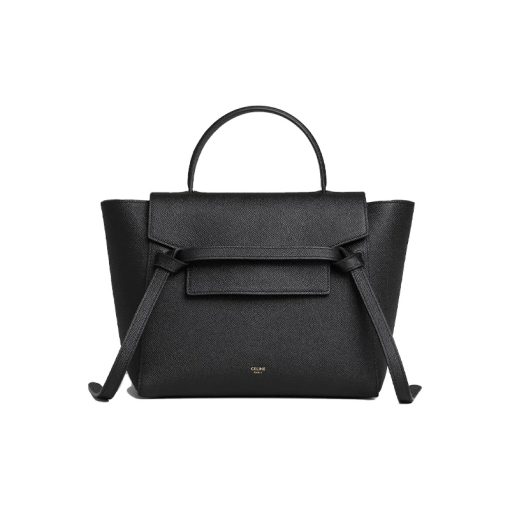 셀린느 그레인드 카프스킨 마이크로 벨트백 블랙 189153ZVA-38NO #24*14*23cm