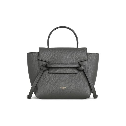 셀린느 그레인드 카프스킨 피코 벨트백 그레이 194263ZVA-10DC #15*9*13cm