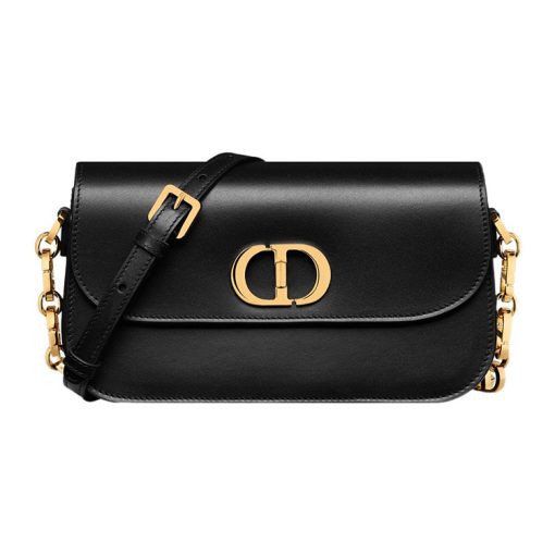 디올 30 몽테인 에비뉴 백 박스 카프스킨 블랙 M9260UMOA-M900 #22.5*6.5*12.5cm