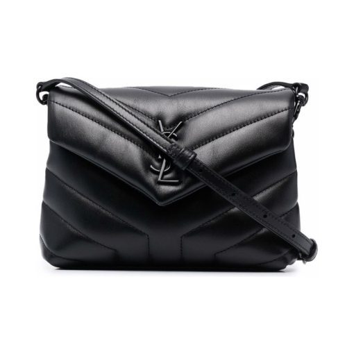 생로랑 토이 루루 퀼티드 레더 블랙 678401-DV708-1000 #18*7*12cm