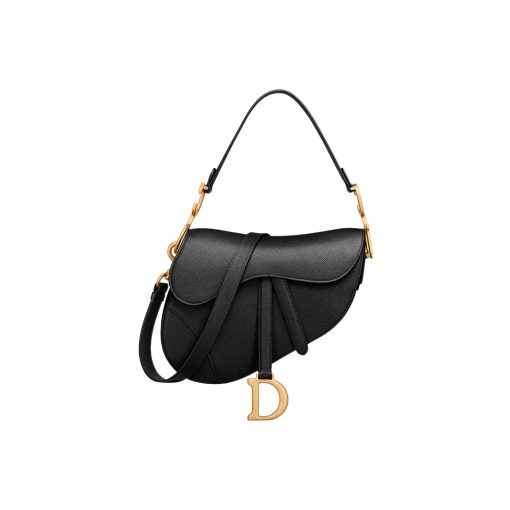 디올 새들백 그레인드 카프스킨 블랙 M0455CBAA-M900 #19*6.5*16cm