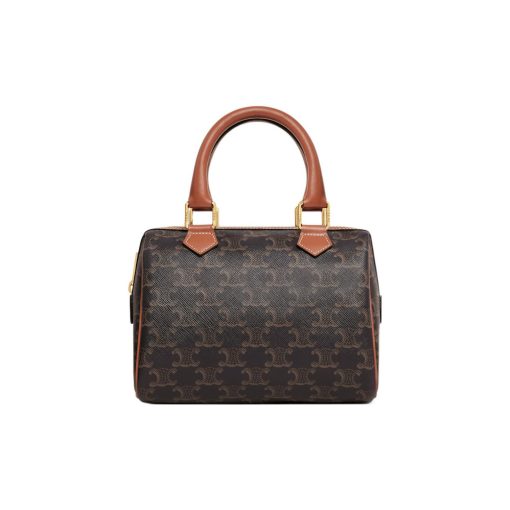 셀린느 트리옹프 캔버스 & 카프스킨 스몰 보스턴백 탄 197582CAS-04LU #20*10*14cm
