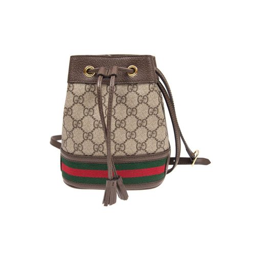 구찌 오피디아 GG 미니 버킷백 브라운 550620-96I3B-8745 #18.5*8.5*15.5cm