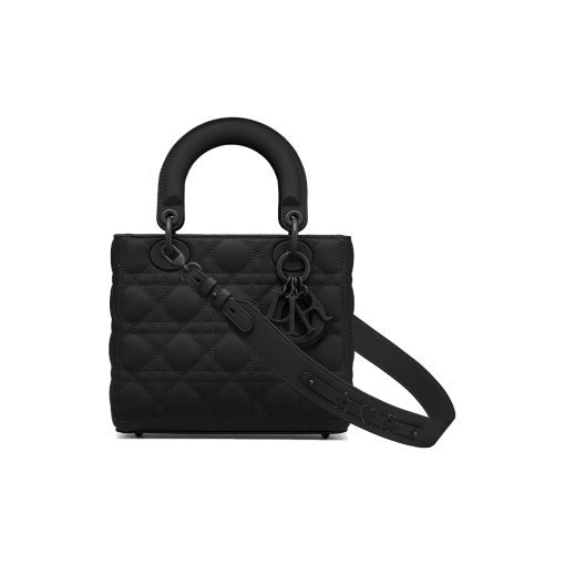 디올 스몰 레이디백 마이 ABC디올 울트라 매트 까나쥬 카프스킨 블랙 M0538SLOI-M989 #20*9*17.5cm