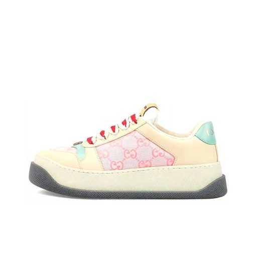 구찌 스크리너 스니커즈 핑크 GG 캔버스 750633 FAB4C 5644