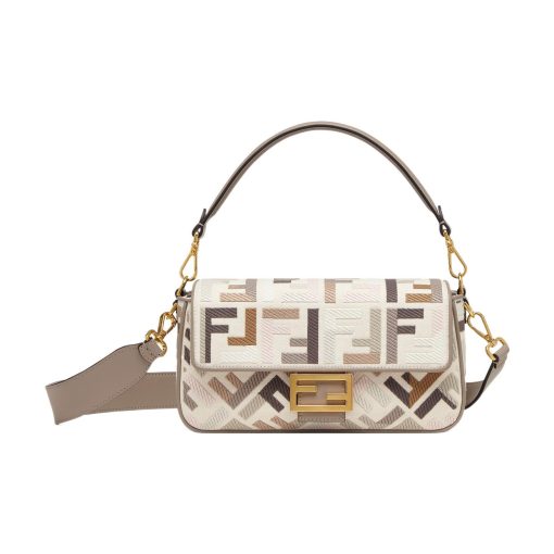 펜디 FF 자수 캔버스 바게트백 멀티컬러 8BR600-ANH4-F1LF5 #25*4*14cm