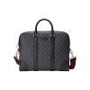 구찌 GG 블랙 브리프케이스 GG 슈프림 474135-K5RLN-1095 #36*7*28cm