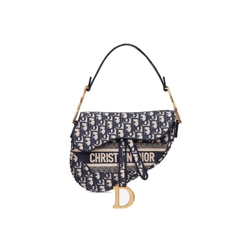 디올 새들백 블루 디올 오블리크 자카드 M0446CRIW-M928 #24*6*18cm
