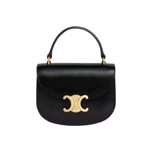 셀린느 미니 베사체 클레아 샤이니 카프스킨 블랙 10L063ETZ-38NO #15.5*5*11.5cm