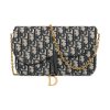 디올 새들 파우치 체인 블루 S5907CTZQ-M928 #21.5*3.7*12.5cm