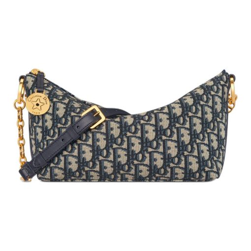 디올 디올스타 체인 호보 백 오블리크 자카드 블루 S3202UTZQ-M928 #28.5*10*14.5cm