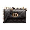 디올 미스 카로 미니백 블랙 매크로까나쥬 램스킨 S5169UDAX-M900 #18*5.5*12cm