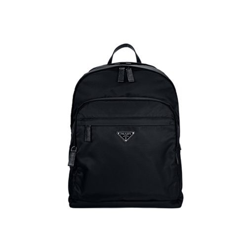 프라다 리나일론 및 사피아노 레더 백팩 블랙 2VZ048-2DMG-F0002 #31*20*43.5cm