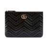 구찌 GG 마몽 레더 파우치 블랙 525541-0OLET-1000 #29*1*19cm