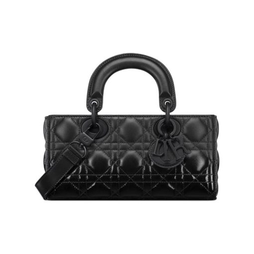 디올 스몰 레이디 디조이 백 블랙 페이턴트 투 매트 그라디언트 M0613SDBR-M900 #22*6*12cm