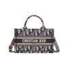 디올 미니 북 토트백 스트랩 블루 베이지 오블리크 자수 S5573CRIW-M928 #21.5*13*7.5cm