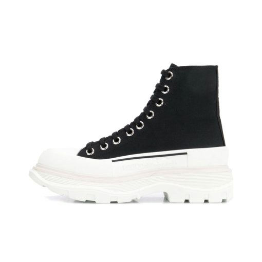 알렉산더 맥퀸 트레드 슬릭 부츠 블랙 화이트 611706W4L321070