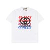 구찌 그라데이션 슬로건 더블 G 프린트 반팔-89280342