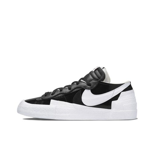 나이키 x 사카이 블레이저 로우 블랙 페이턴트 레더 DM6443-001
